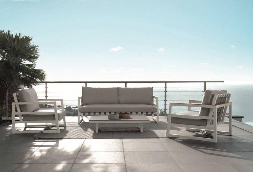 Talenti Низкий садовый журнальный столик из цемента Alabama alu Alaalutc - Вид №3