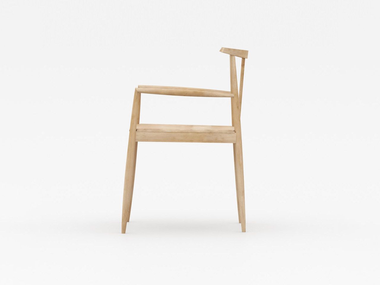 Стул из массива дерева с подлокотниками Air Division ARCH-00023977 - Вид №3