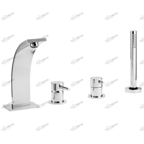 9007 монокомандный смеситель у ванны, четыре отверстия EFFEPI RUBINETTERIE Thor 