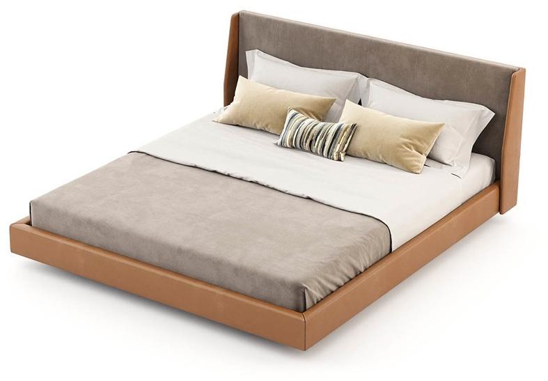 Laskasas Двуспальная кровать с мягким изголовьем sun-id-1473231 - Вид №1
