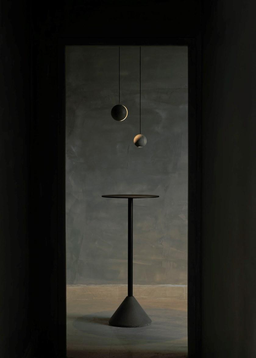 Bentu Design Высокий бетонный стол с алюминиевой столешницей Ding C239055-c239045  - Вид №1