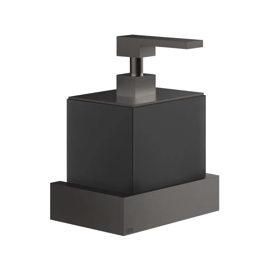 Держатель дозатора мыла 20814 707 Gessi Inverso ЧЕРНЫЙ МЕТАЛЛ BR. PVD 20814707