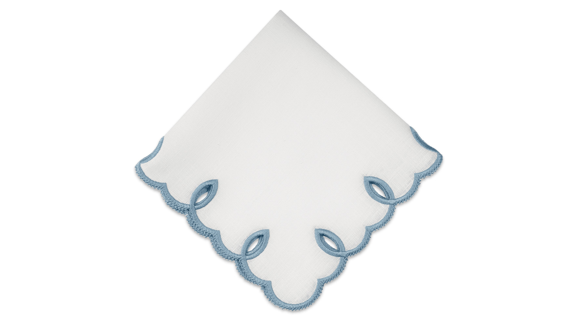 10677602 Truffle Bee Набор плейсматов-салфеток Truffle Bee Etretat 43см, 2шт, бело-голубой, лен Ткань  - Вид №1