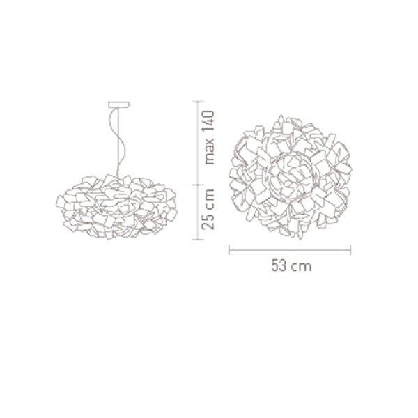 Подвесной светильник Clizia Small Black от Slamp CLI78SOS0000N_000 SLAMP ДИЗАЙНЕРСКИЕ 243532 Черный  - Вид №3