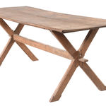 SOR27397 Oak Trestle основной консольный стол ijlbrown  - Вид №7