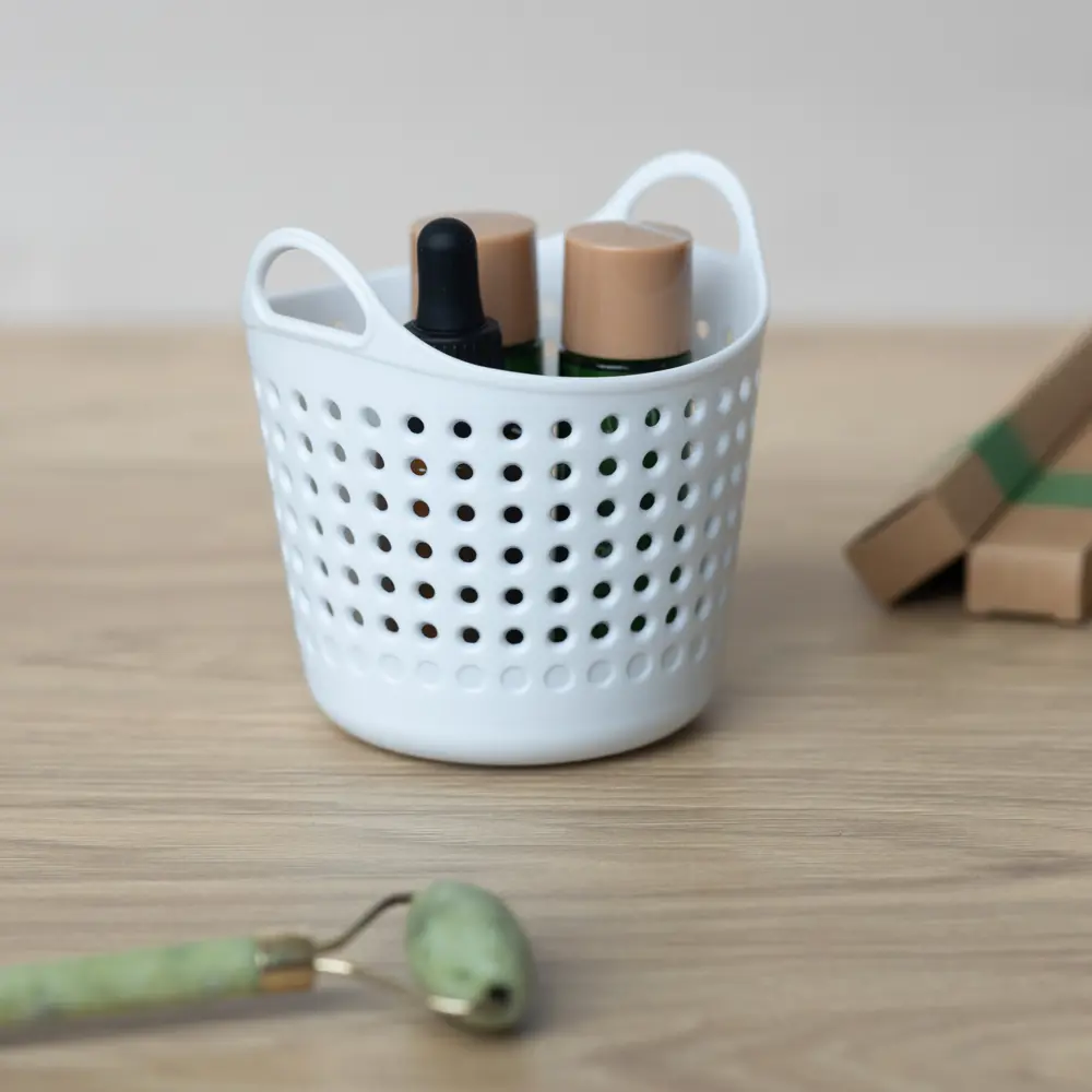 BEROSSI Белая корзинка для мелочей с перфорацией 0,35 л 82154618 Soft STLM-0020611 - Вид №4