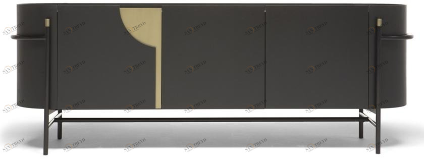 Natuzzi Комод из фанерованной древесины с распашными дверцами Orfeo sun-id-1443369