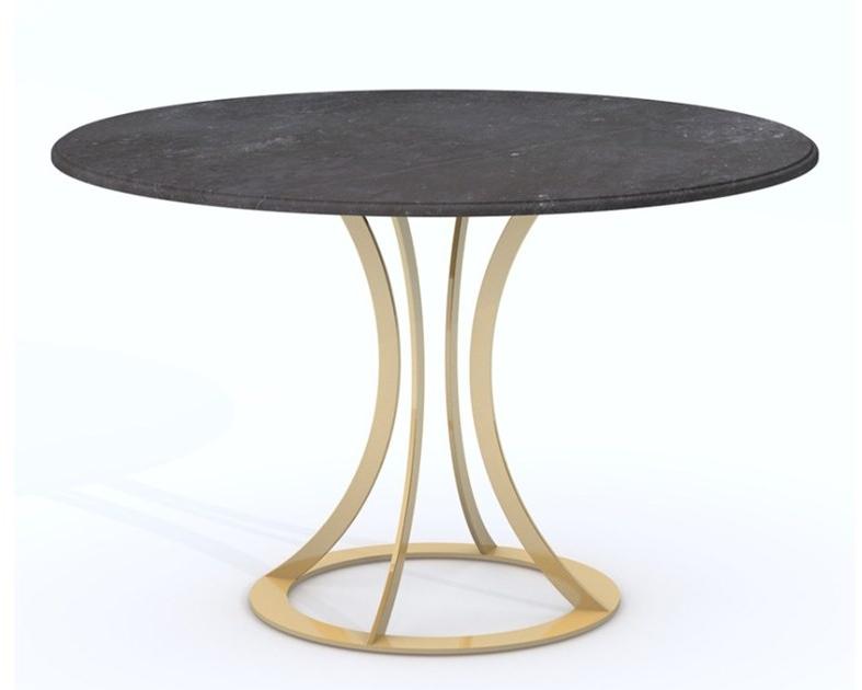 Vela Arredamenti Круглый обеденный стол из стали sun-id-1492522 - Вид №2