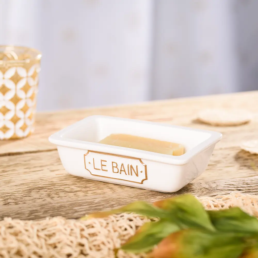 Мыльница Wess Le Bain Blanc керамика цвет белый 82260758 STLM-2137612 - Вид №5