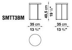 Maxalto Круглый журнальный столик из мрамора Lithos sun-id-1373013 - Вид №2