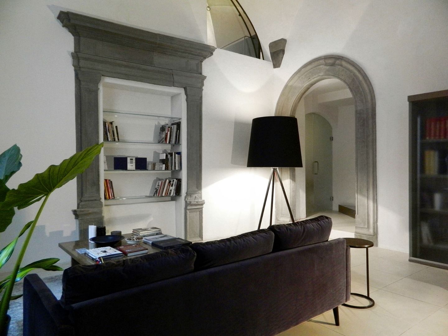 Металлическая напольная лампа с тканевым абажуром Martinelli Luce Eva ARCH-00144015 - Вид №4