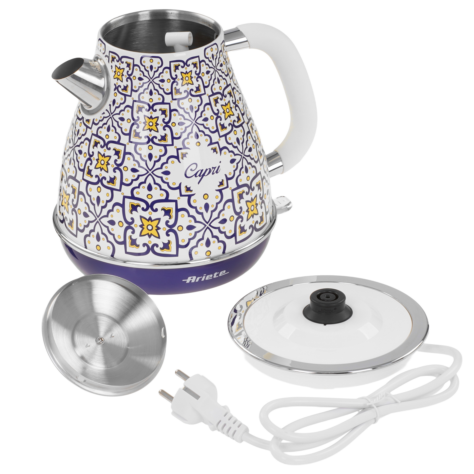 9267730 Электрочайник Ariete Capri 2869/0C белый STDN-0059811 - Вид №4