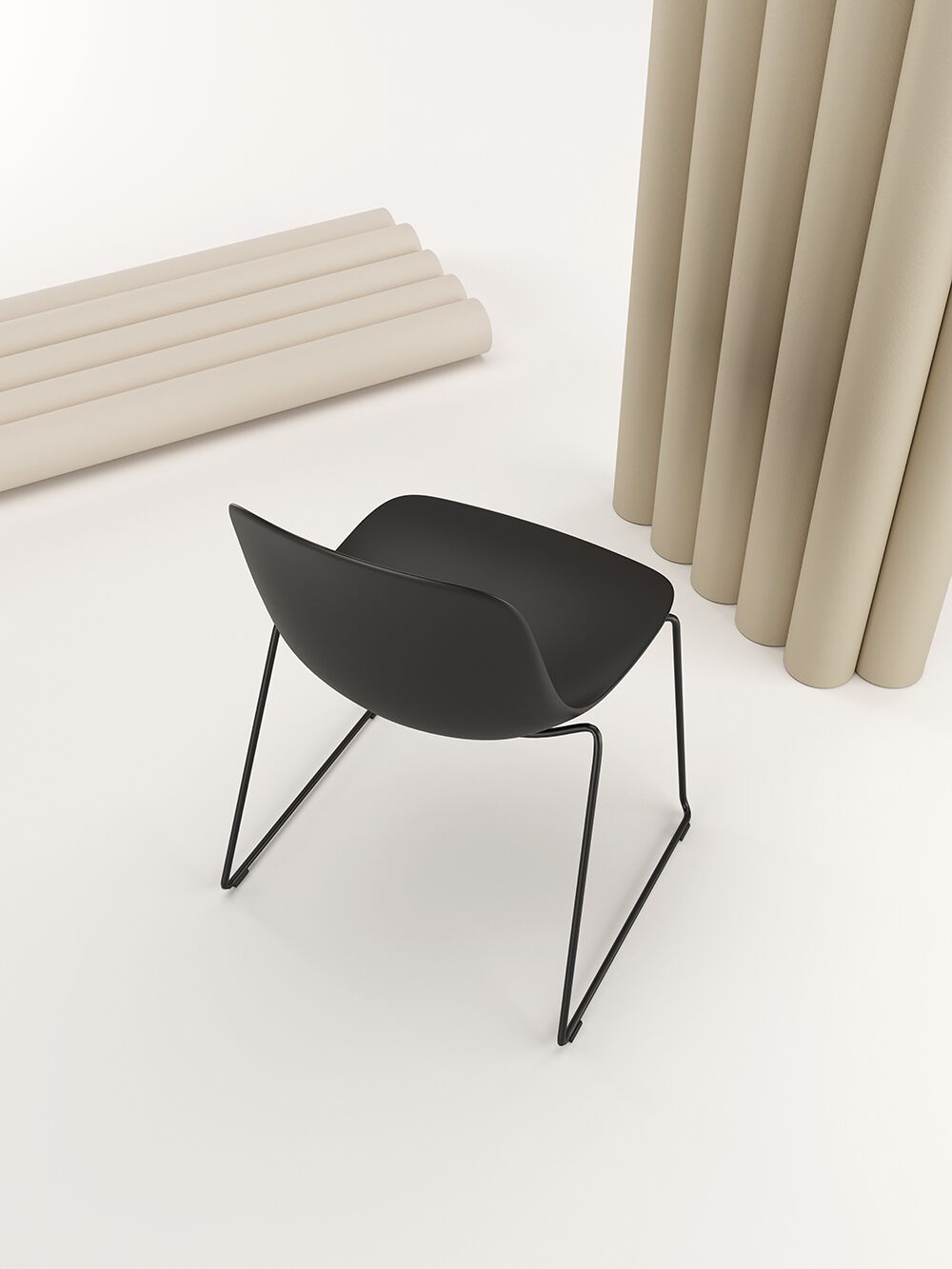 Штабелируемый стул из полипропилена Infiniti Pure Loop Mono ARCH-00124748 - Вид №4