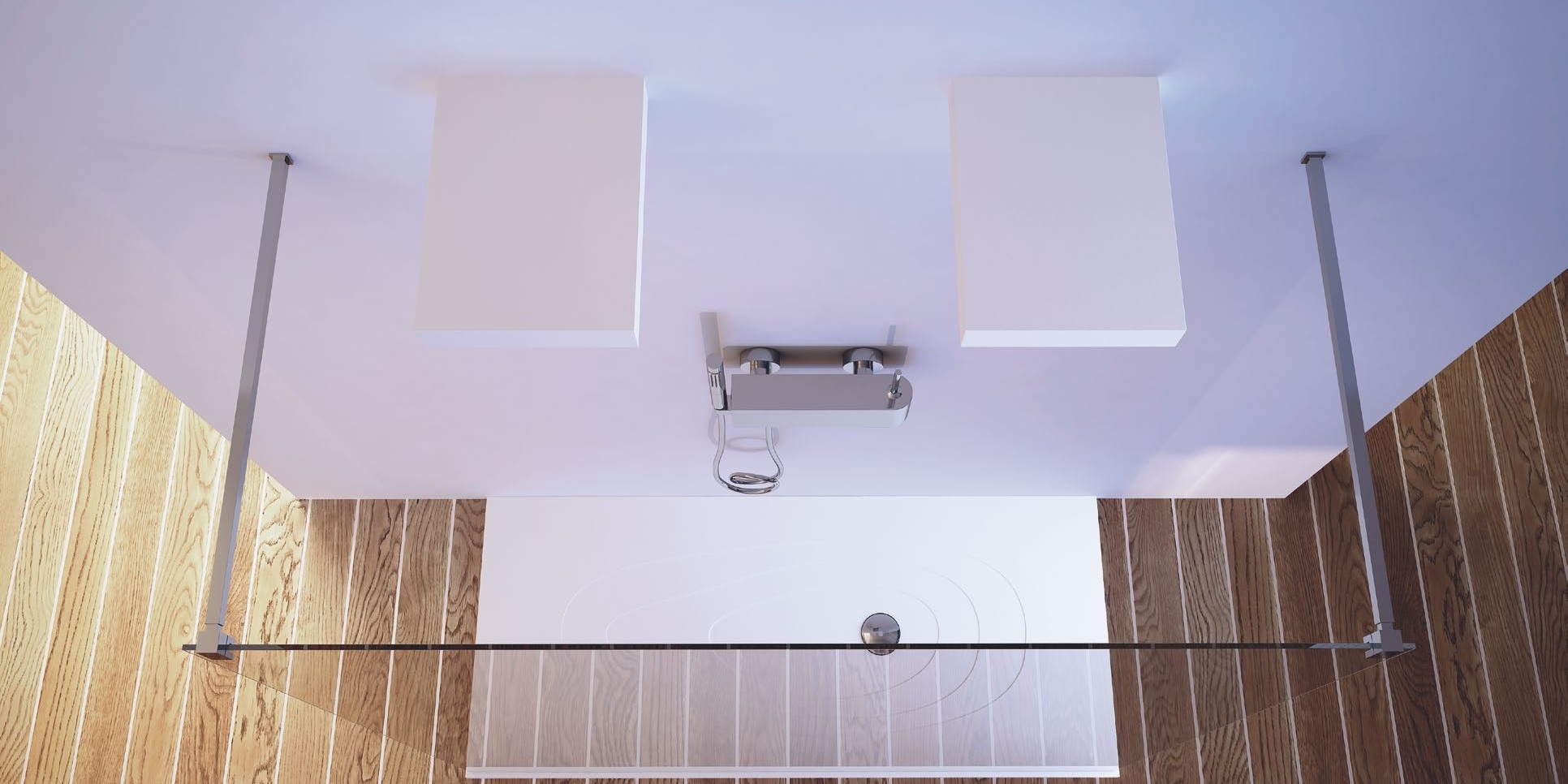 Moma Design Душевая лейка настенная Shower Wall белая SHWA5030 - Вид №4