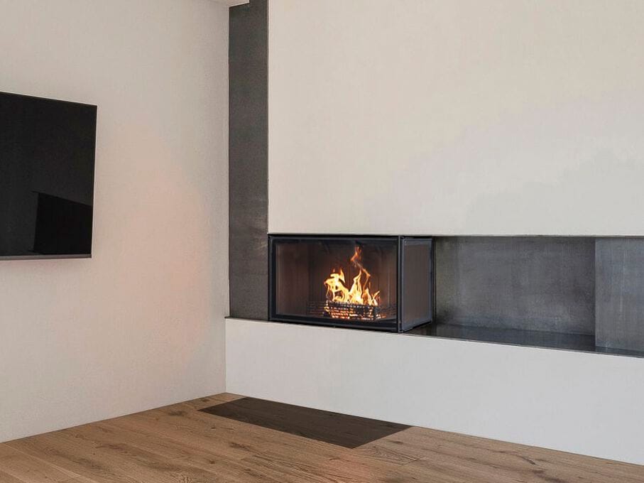 Стальной дровяной угловой камин RÜEGG K ARCH-00122365