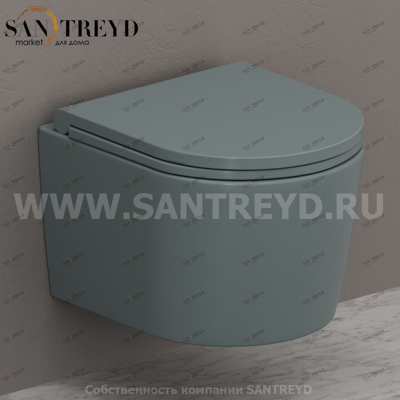 FOS06BL Подвесной унитаз настенный Синий Ceramica Globo FORTY3 Италия