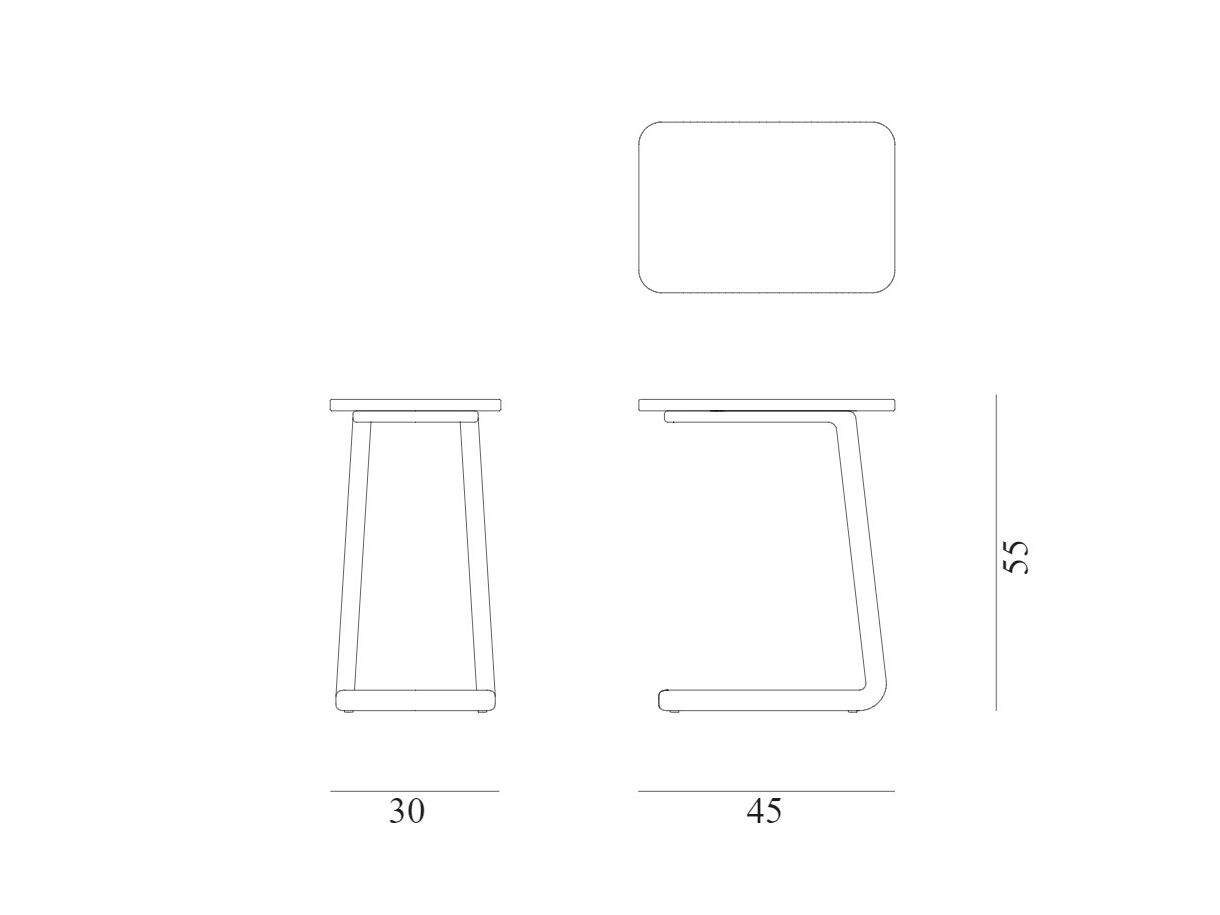 Бронзовый прямоугольный садовый столик Exteta Moonlight ARCH-00053616 - Вид №18