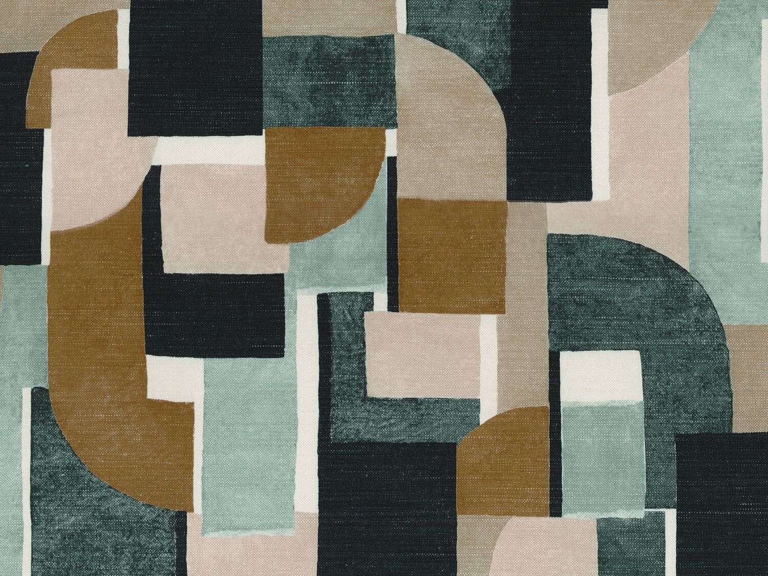 Многоцветная моющаяся ткань из хлопка и льна Casamance Paris Texas ARCH-00000407