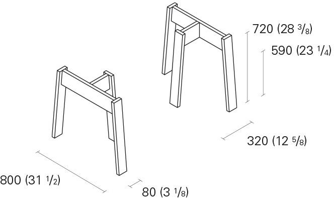 e15 Прямоугольный деревянный обеденный стол Basis sun-id-1424998 - Вид №10