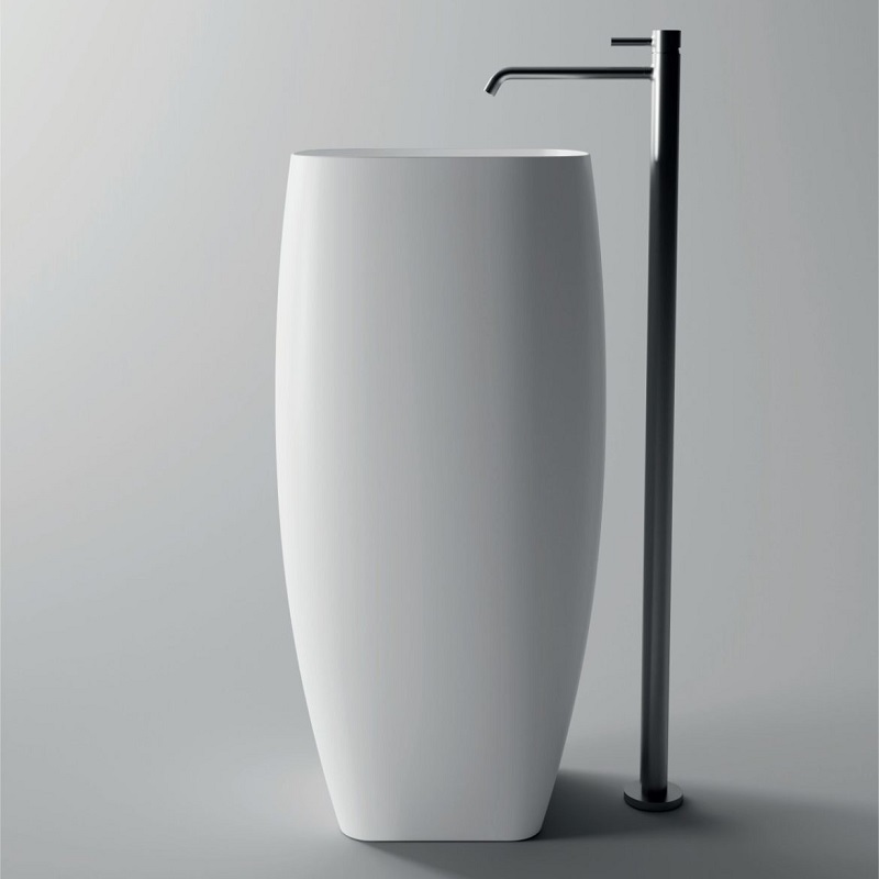 33230101.01 Напольная раковина 450х400х920 мм Alice Ceramica Nur OPEN без перелива без отверстием под смеситель Белый глянцевый - Вид №1