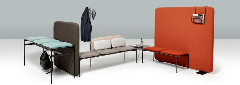 Diemme Модульная тканевая скамья со спинкой Snake sun-id-1406388 - Вид №2