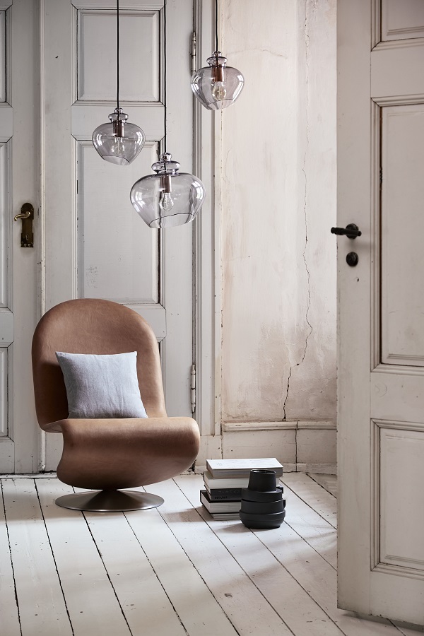 1172_270505001 Лампа подвесная grace, 25хD21 см, дымчатое стекло, черный цоколь Frandsen  - Вид №2