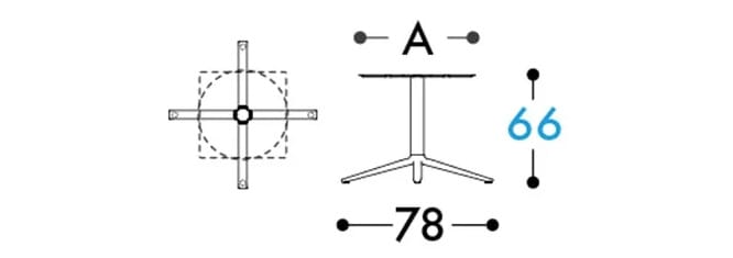 Алюминиевый стол со спицами Varaschin Эмма ARCH-00089045 - Вид №3