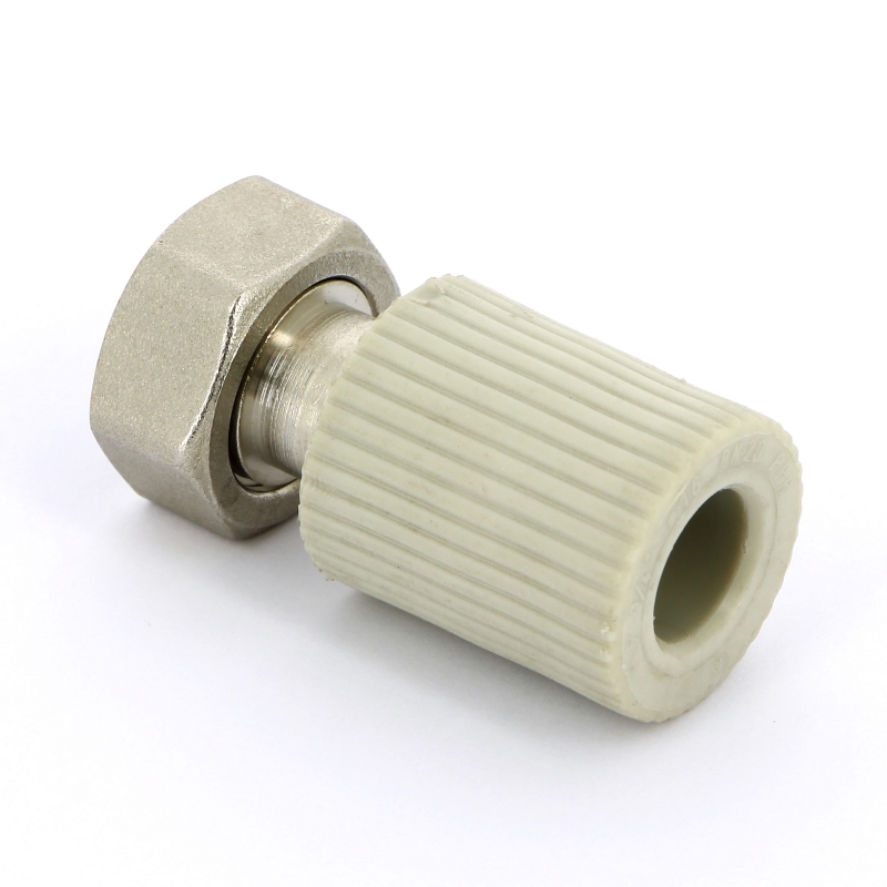 Муфта сварка-В с накидной гайкой FV-PLAST 16х3/4" и вварным латунным патрубком 223017 - Вид №2