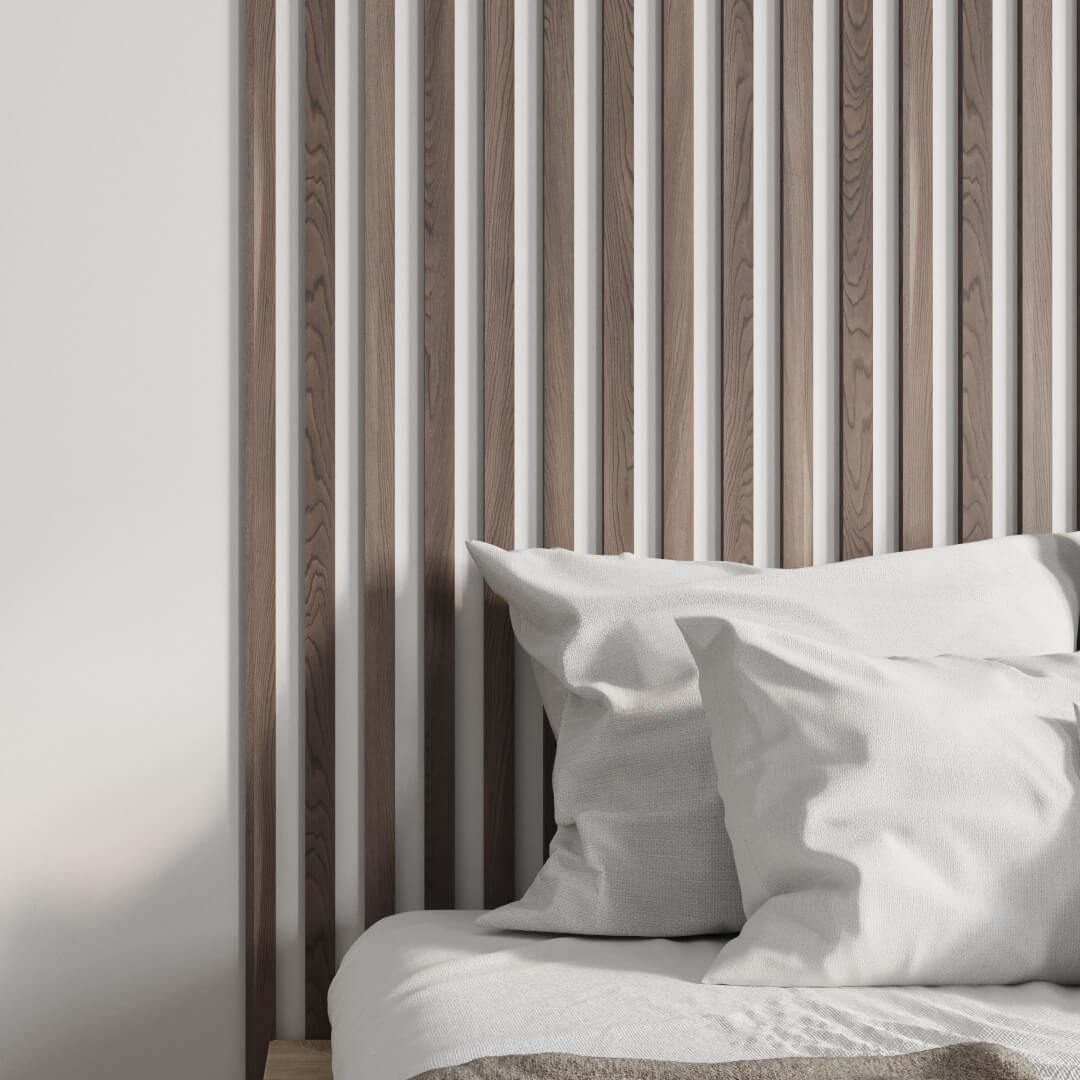 Интерьерная рейка МДФ Stella Бриона Light Орех Бразильский 16*40*2700 (уп.8шт.) STSR-812 - Вид №1