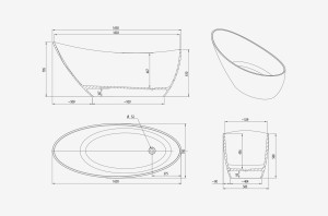 Ванна в центре комнаты в Tecnoril®