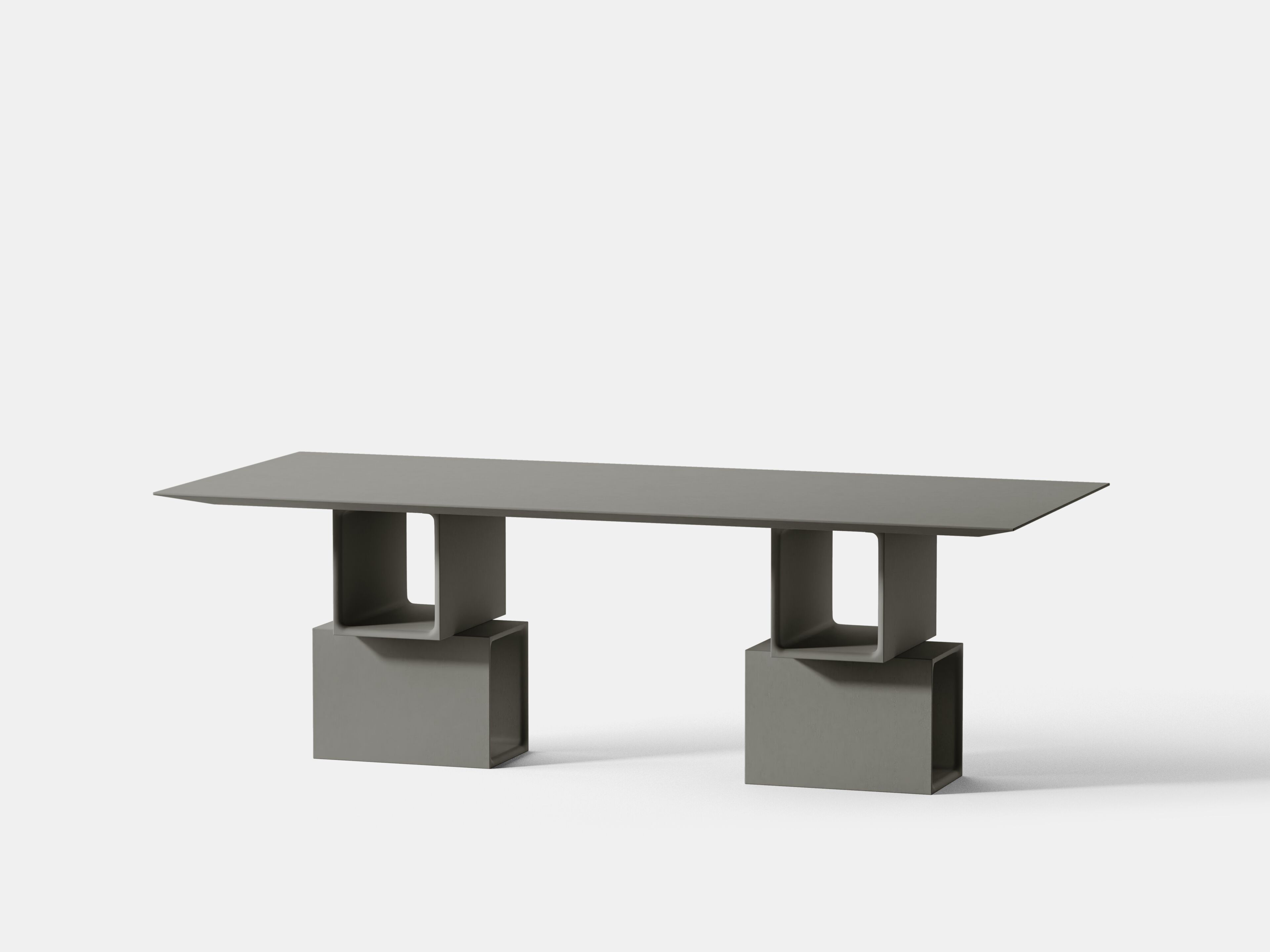 Прямоугольный бетонный стол PULKRA плакат ARCH-00071870 - Вид №19