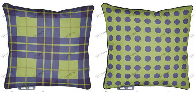 CONCEPTUWALL Подушка из ткани квадратная Tartan sun-id-1393641