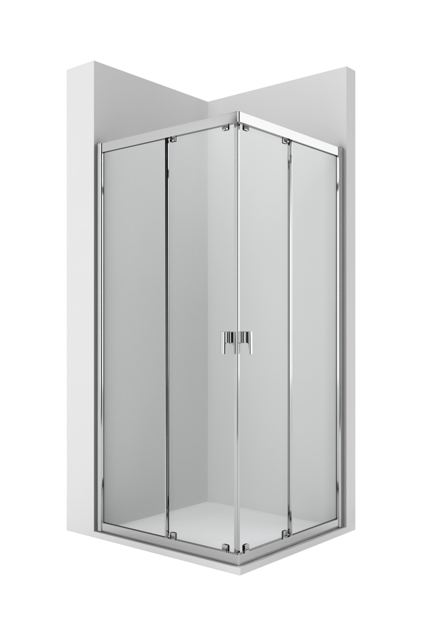 AM239......... 2L2 - Угловой душ с 2 раздвижными створками + 2 стационарными ROCA Easy