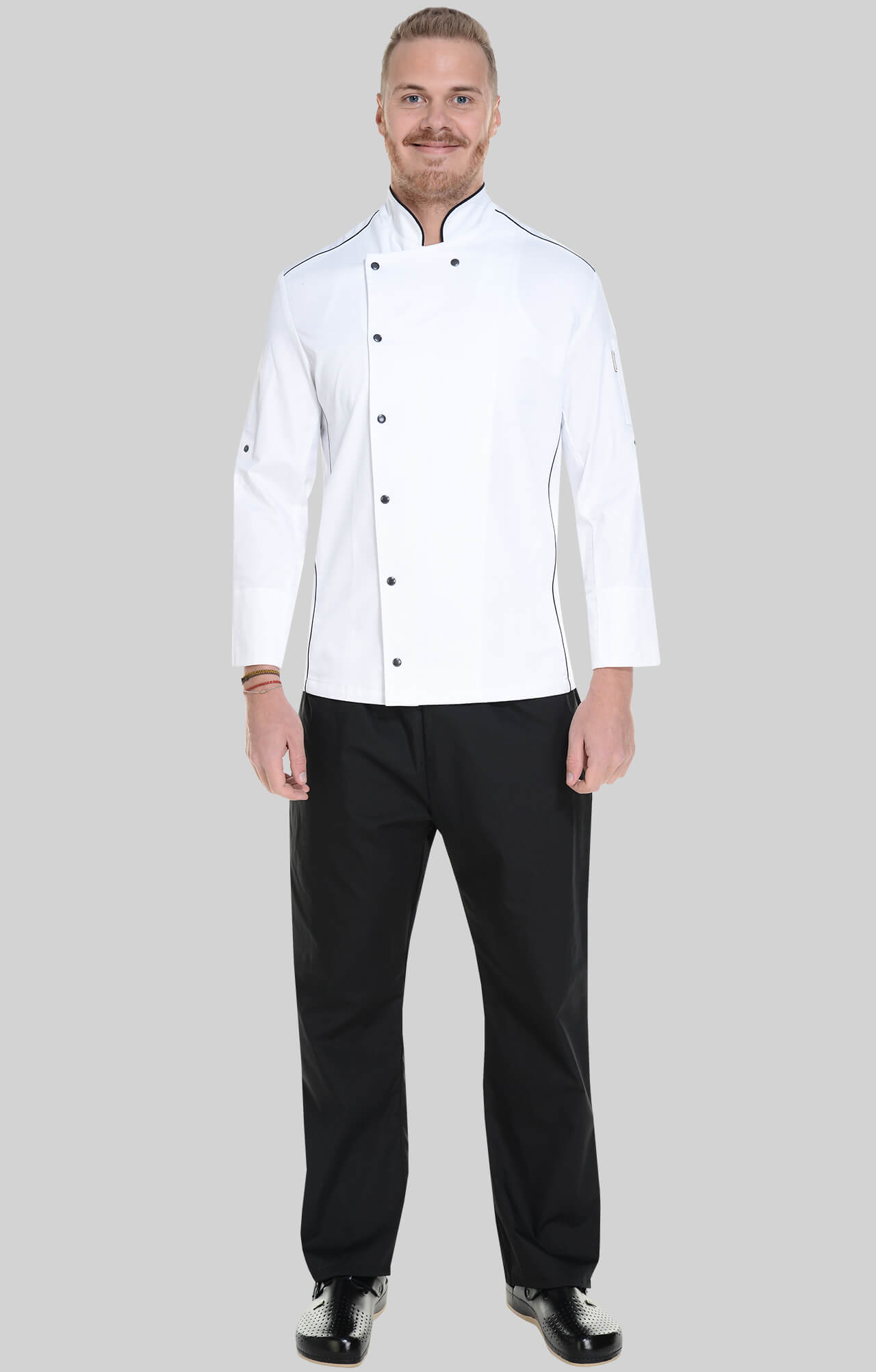 62619 Китель поварской white RICON  Одежда для поваров  размер 58 (XXXXL)  - Вид №5