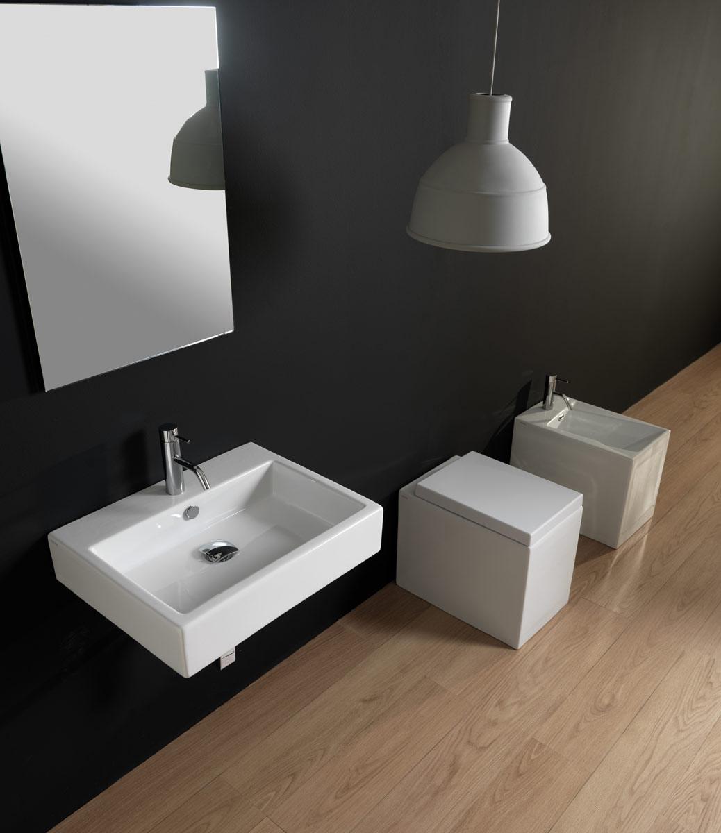 QULAV803 Подвесная раковина настенная GSG CERAMIC Quad - Вид №1