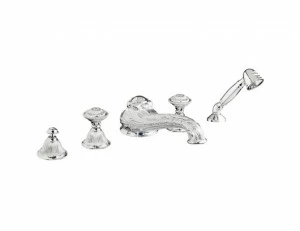 230416.A010.00 Набор для ванны с пятью отверстиями Золото 24К