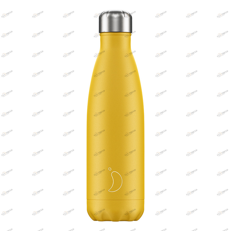 Термос 500 мл желтый Matte Burnt Yellow CHILLY'S BOTTLES ДИЗАЙНЕРСКИЕ 00-3947992 Желтый 