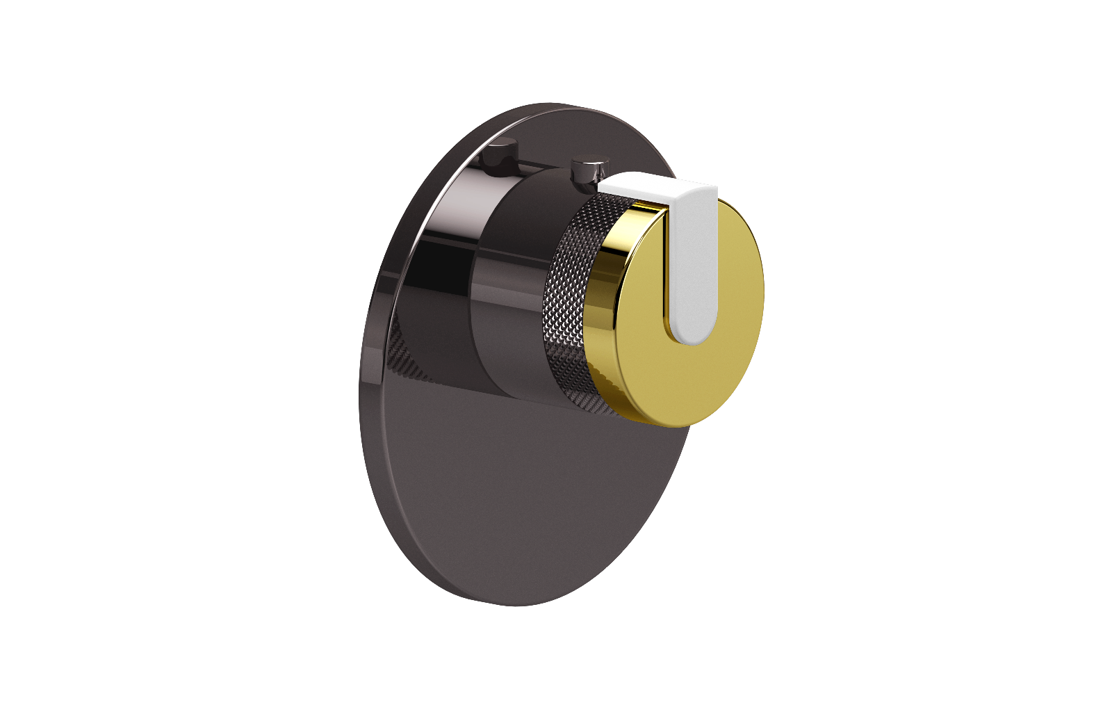 E-8027-R1PBE-L1WT-OX-T Термостатический переключатель 3/4-Внешняя часть GRAFF MOD+