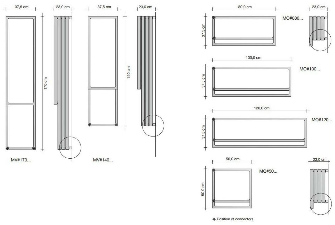 Tubes Radiatori Горизонтальный настенный полотенцесушитель Elements sun-id-1452026 - Вид №2