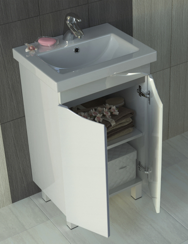 Тумба Minor 500 (Тигода)500⨉400⨉830 мм белый Santreyd sun-id-665183 - Вид №1