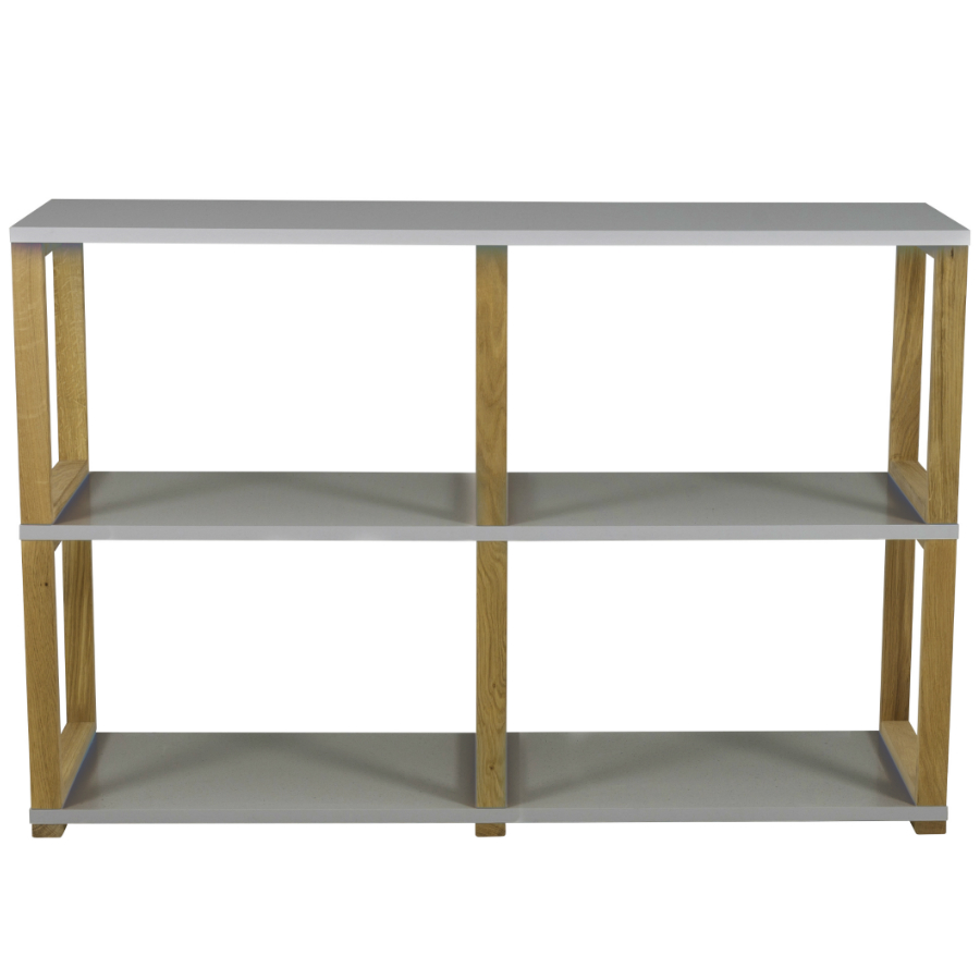 Стеллаж Tenzo Art, 80х120х36 см, дуб, серый 2322012 - Вид №1