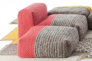 070832 Пуф Plait Coral GAN Mangas Space