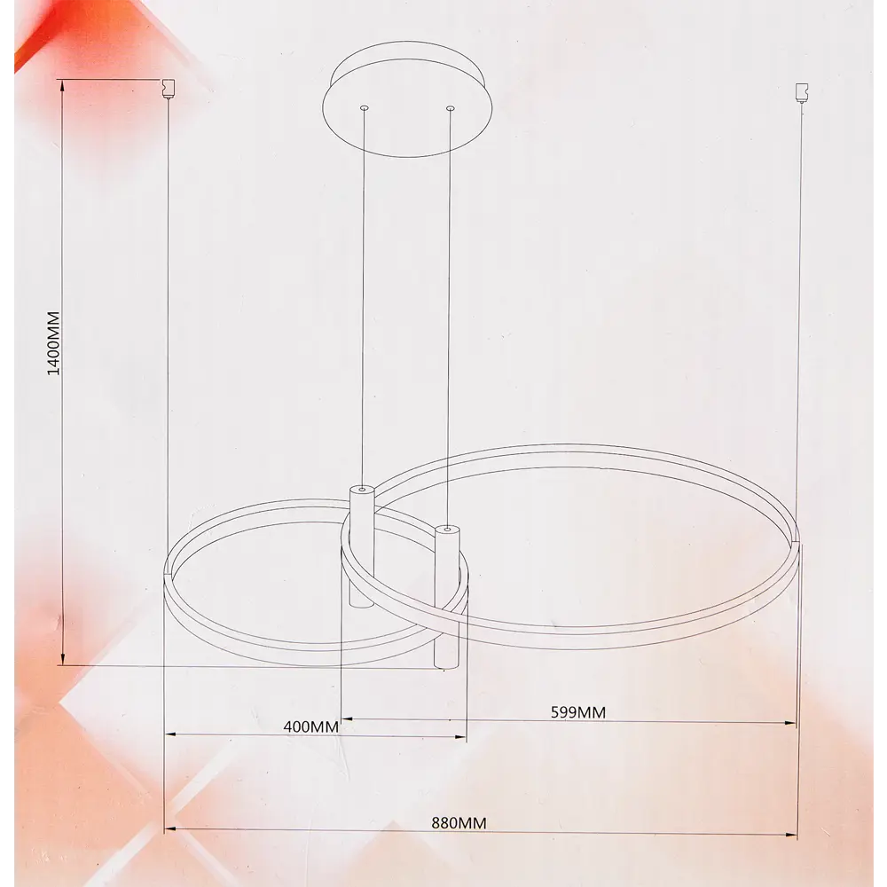 Умная люстра Schaffner Spin с регулируемой цветовой температурой 88660088 STLM-0914928 - Вид №13
