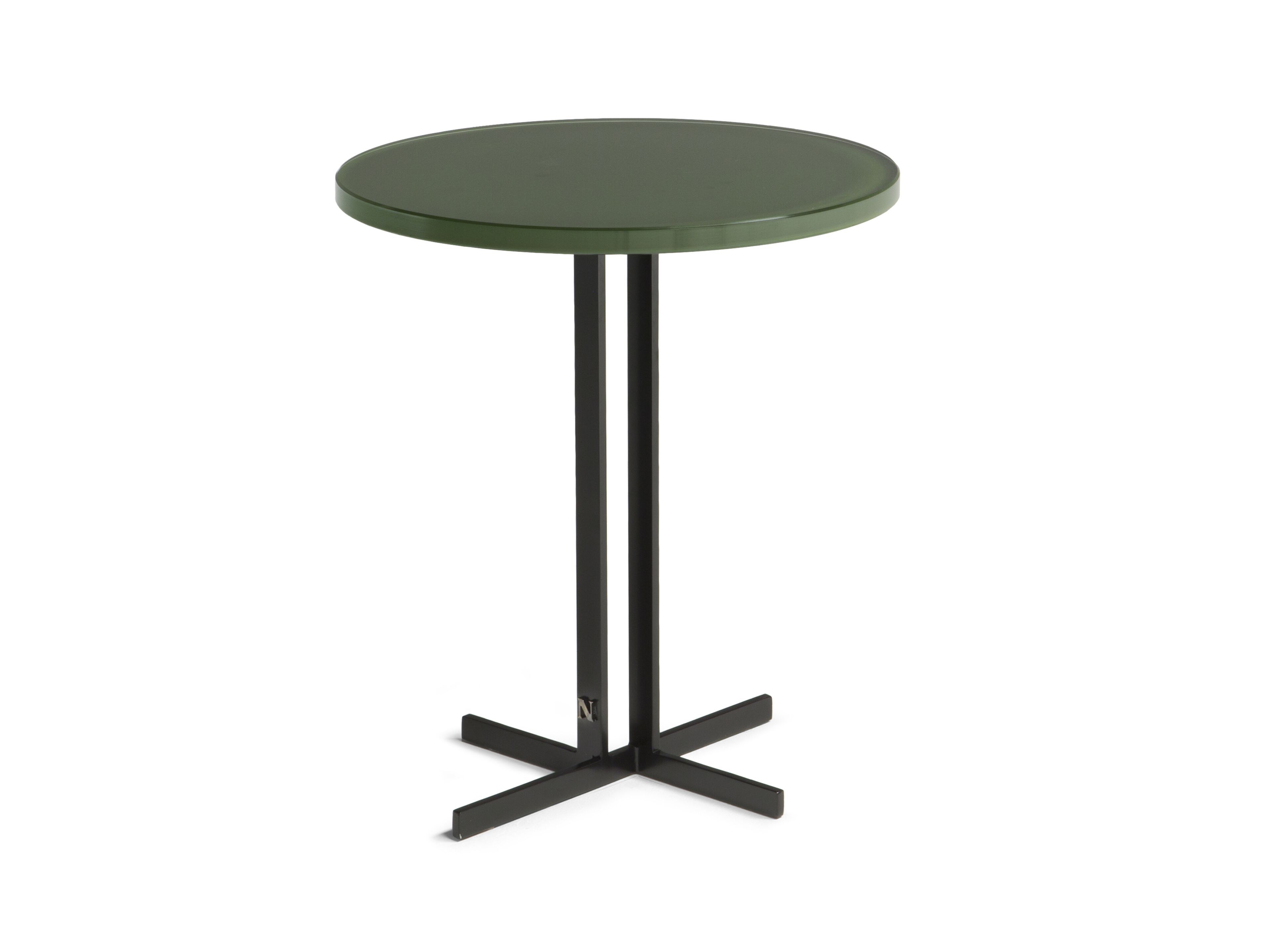 Круглый журнальный столик со стеклянной столешницей для гостиной Natuzzi Italia ESTRO ARCH-00098813 - Вид №1