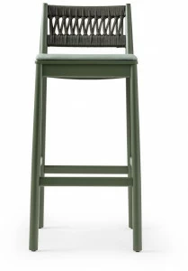 TrabA' Деревянный табурет со встроенной подушкой и подставкой для ног Julie 0029-in