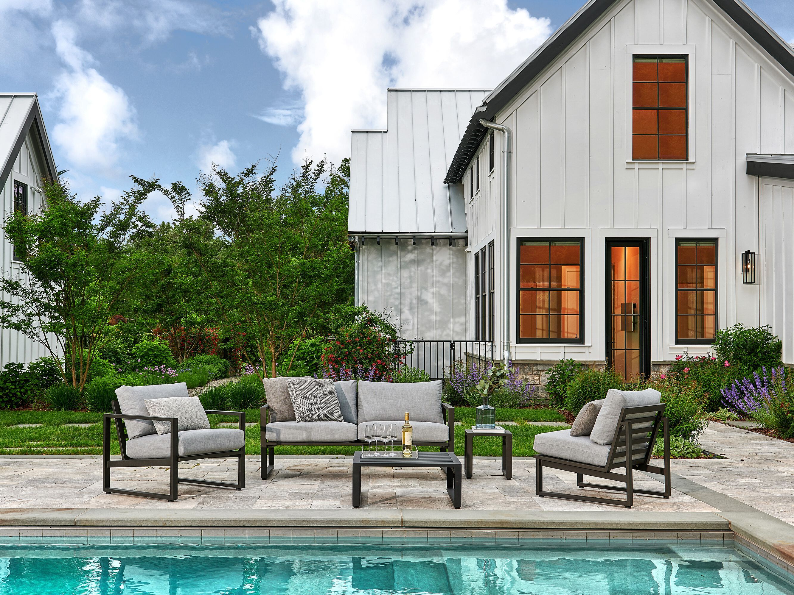 Алюминиевые салазки сад стул Walters Tidal ARCH-00047519 - Вид №4