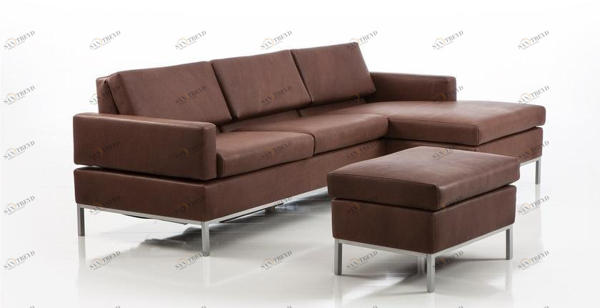 brühl Кожаный диван-кресло с шезлонгом Tomo sun-id-1388402