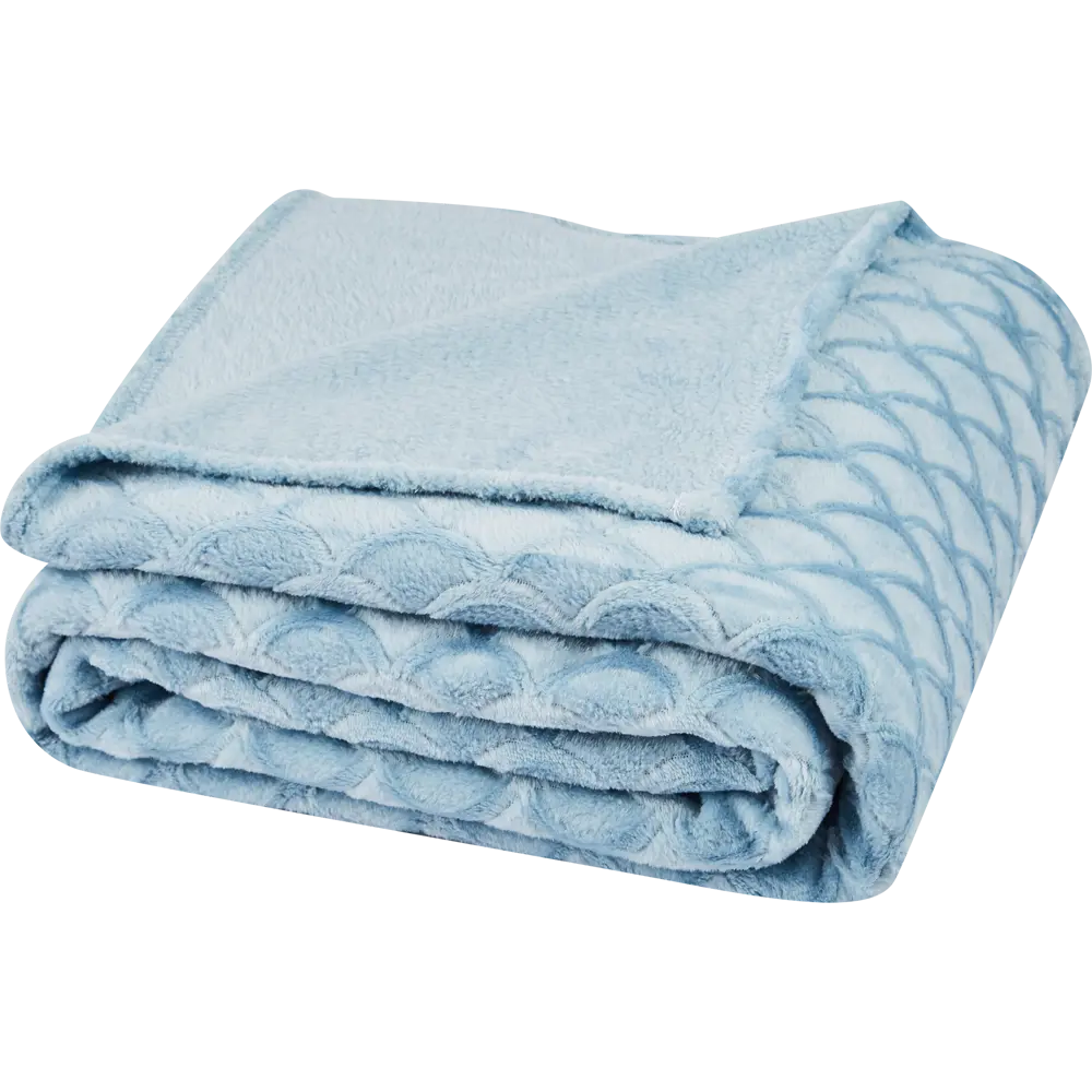 Плед Aglae 180x200 см фланель цвет голубой 86408208 STLM-2175767 Ardenza Весеннее промо - Вид №2