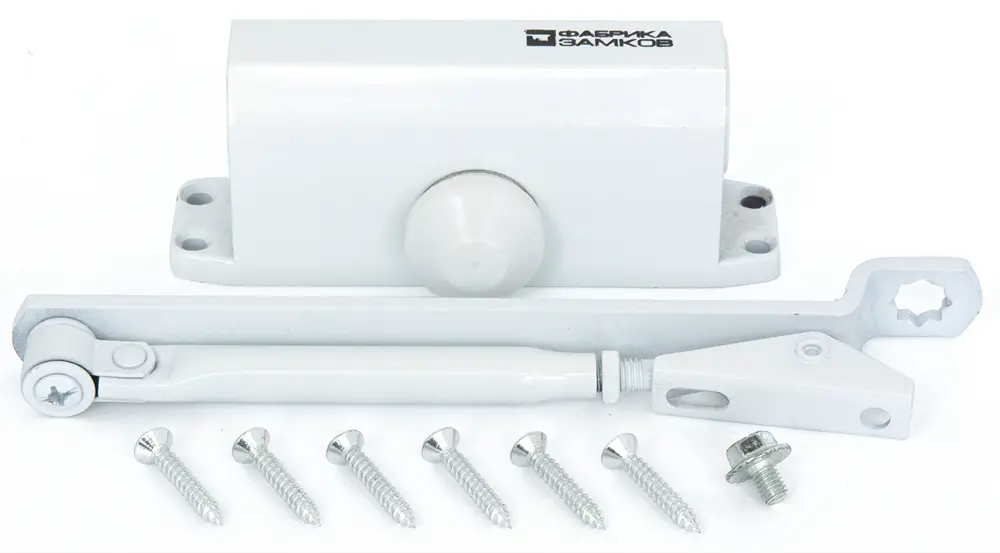 Доводчик дверной ФАБРИКА ЗАМКОВ для плавного закрытия 45 кг 82150224