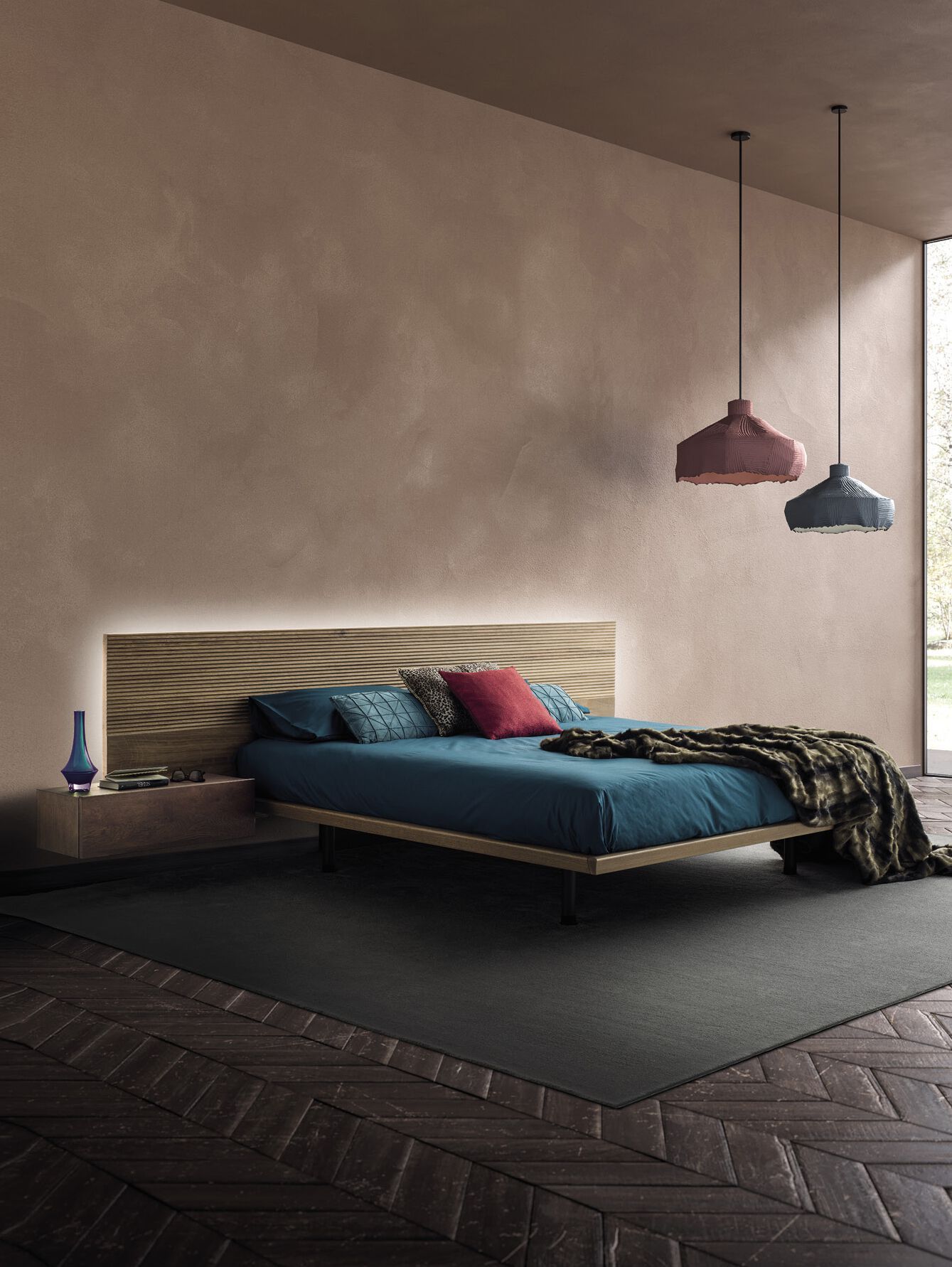 Двуспальная кровать из массива дерева Devina Nais ZEN ARCH-00030643 - Вид №7